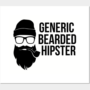 Generic Bearded Hipster - Beard Beards Posters and Art